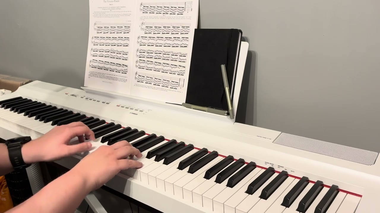 The Virtuoso Pianist - Hanon exercise 1 book 1 practice no metronome  