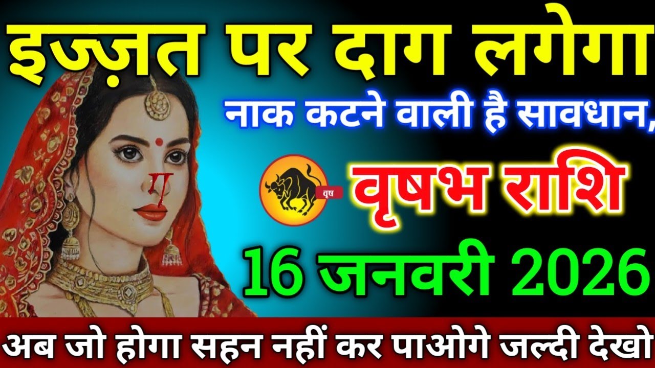 वृषभ राशि वालों 11 जनवरी 2026 से इज्जत पर दाग लगेगा नाक कटने वाली है सावधान