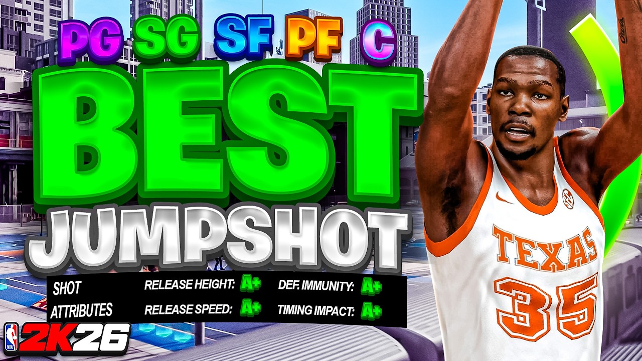 BEST JUMPSHOTS for ALL BUILDS & 3PT RATINGS in NBA 2K26! HIGHEST GREEN WINDOW
