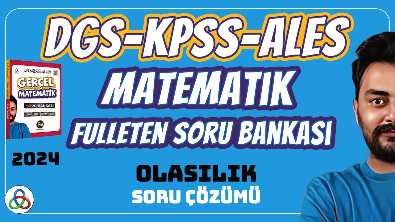 OLASILIK SORU ÇÖZÜMÜ | 2024 DGS KPSS ALES MATEMATİK SORU BANKASI