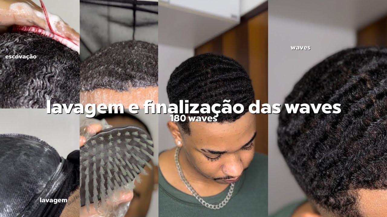 LAVAGEM e FINALIZAÇÃO das WAVES 🌊 *waves hair*
