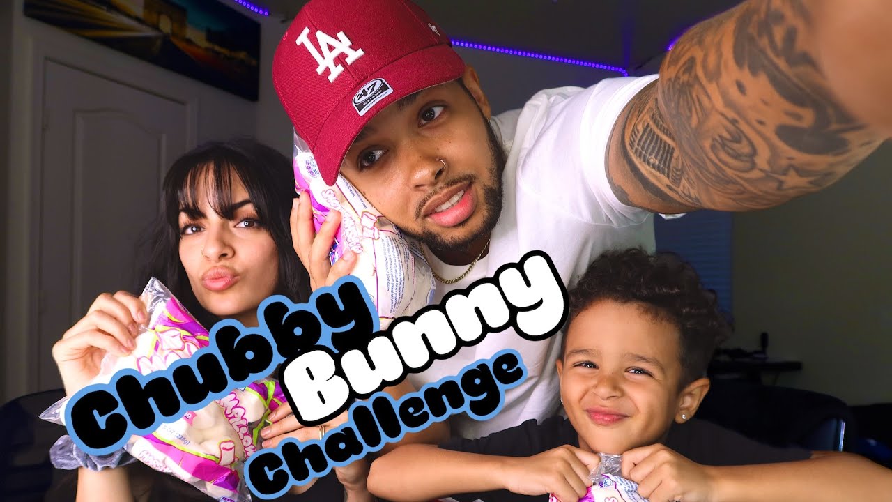 Chubby Bunny Challenge With Our Son! (HE ALMOST CRIED!)