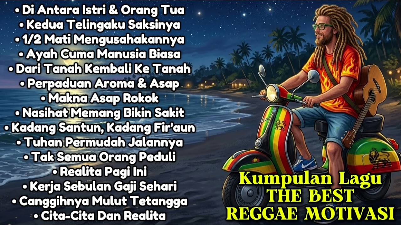 Kumpulan Lagu The Best Reggae Motivasi - Teman Kerja 🌴🌅🎸🎶🌊