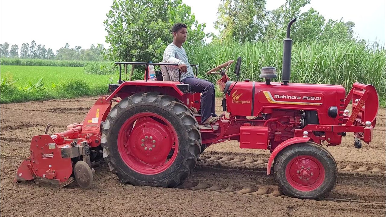 कहीं ट्रेक्टर का गेर बॉक्स ना टूट जाये रूटर चलाने से लगता था डर Mahindra 265 on 7 fut Rutar