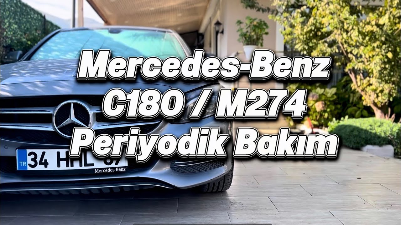 MERCEDES BENZ C180 PERİYODİK BAKIM / YAĞ DEĞİŞİMİ / M274 #maintenance #asmr #car 