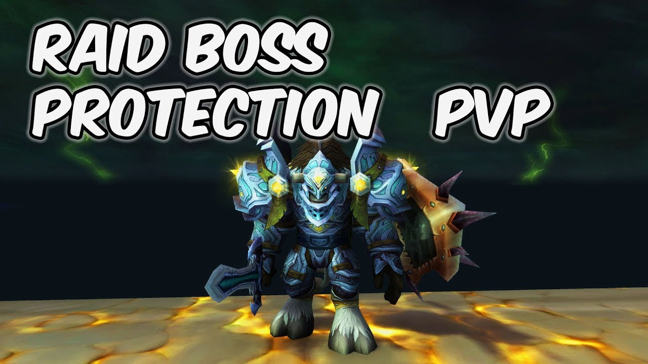 RAID BOSS - 8.0.1 Protection Paladin PvP - WoW BFA
