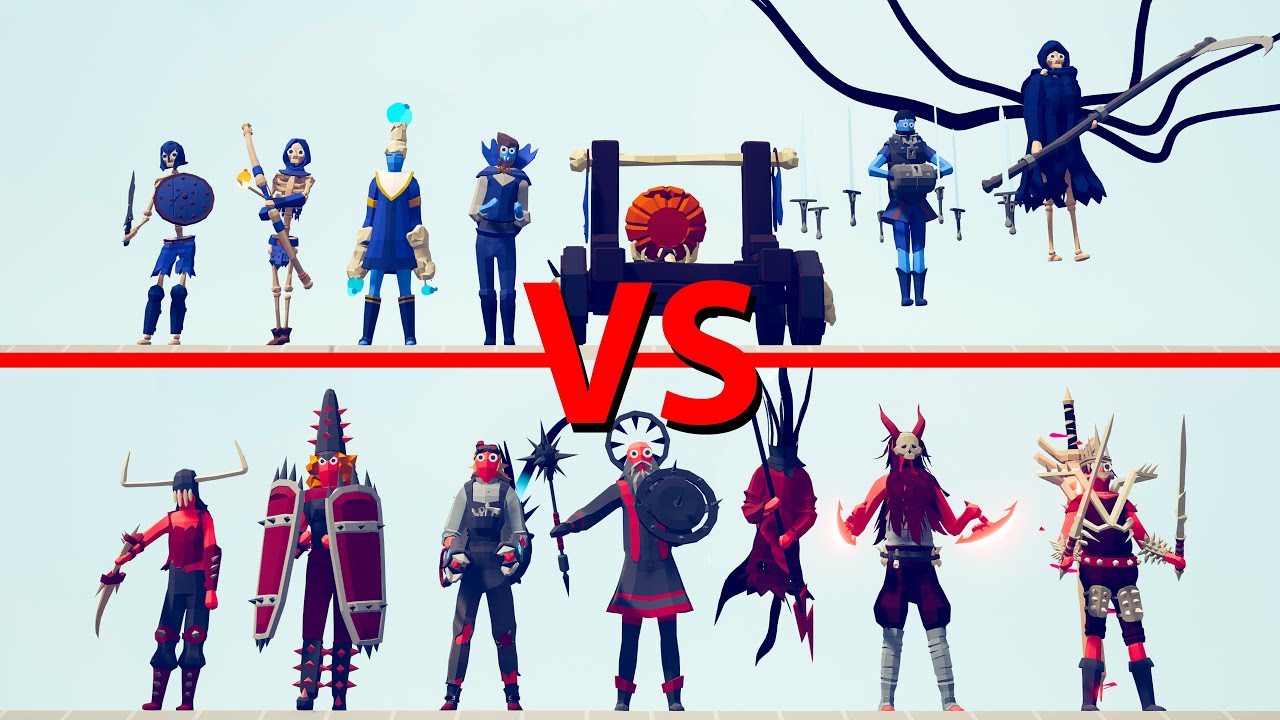 SPOOKY Team vs EVIL Team - Totally Accurate Battle Simulator TABS