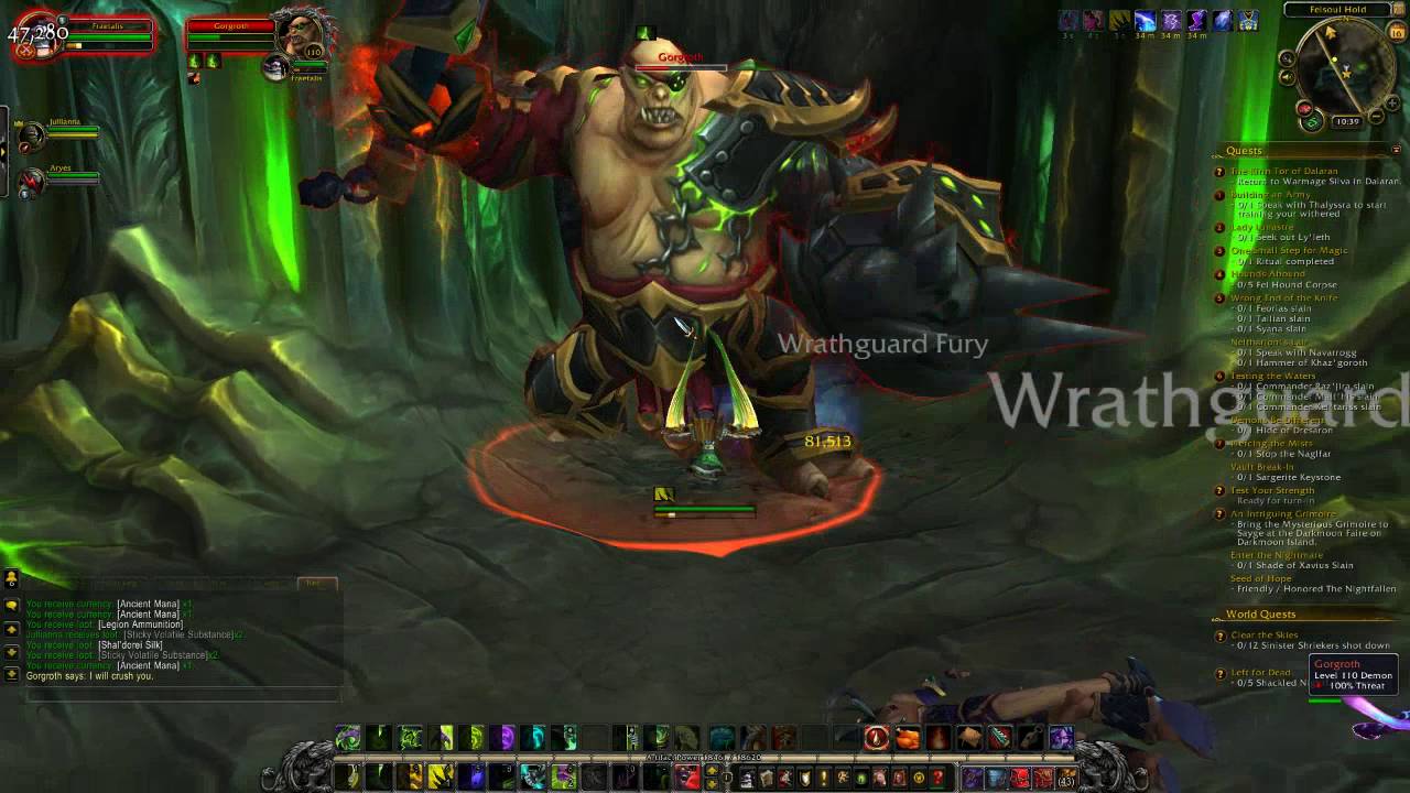 World of Warcraft Gorgroth Suramar Legion Rare Spawn Location