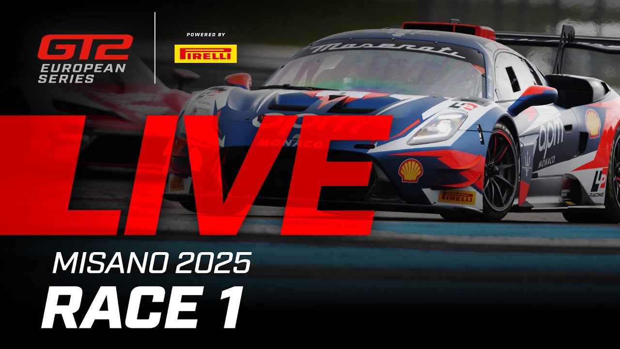 LIVE | Race 1 | Misano | 2025 GT2 European Series powered by Pirelli