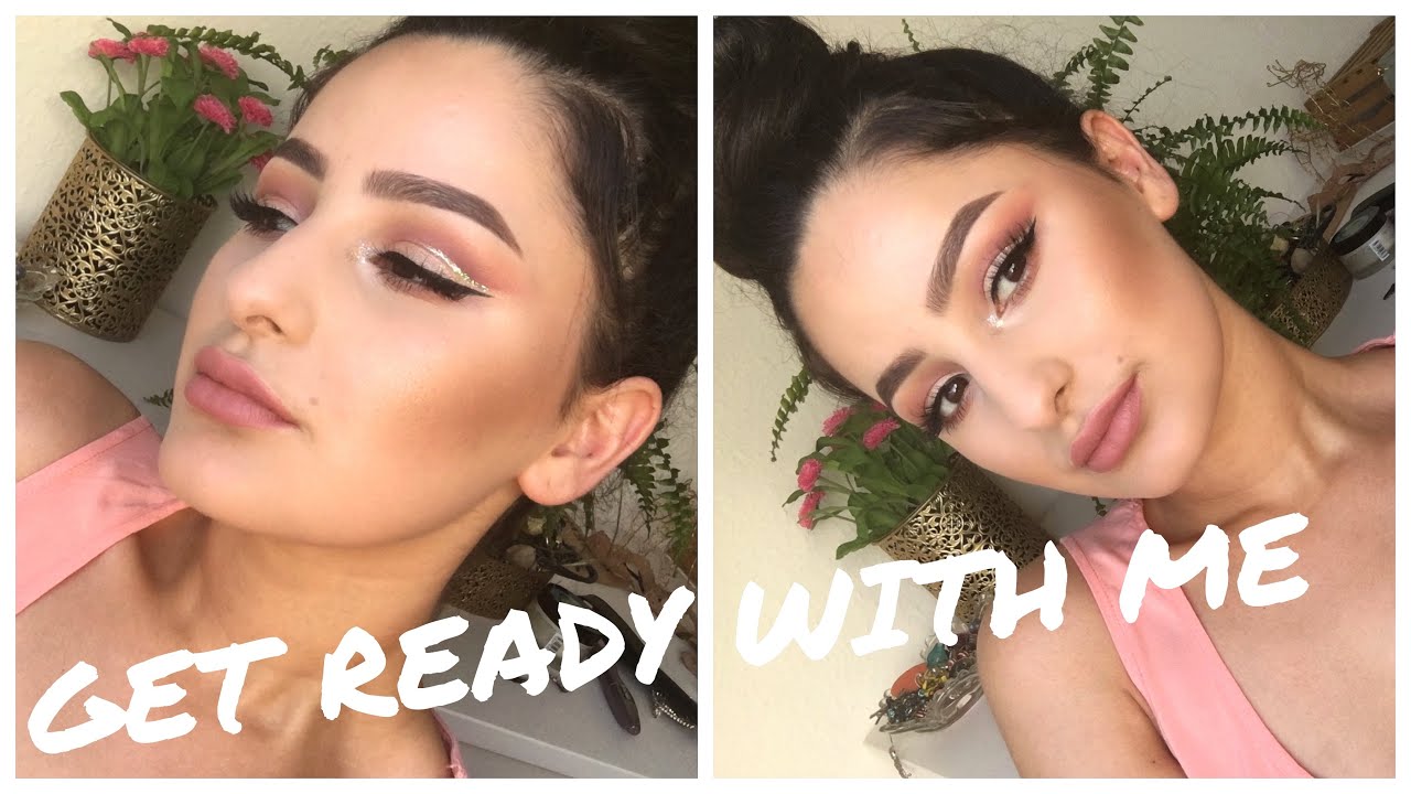 Sommer Get ready with me | FULL FACE + Glitzer cut crease| mwHANNAH