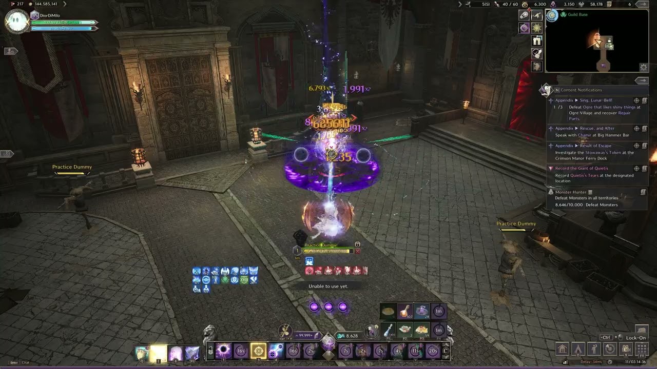 Throne and Liberty, Dummy time 16 sec Oracle.