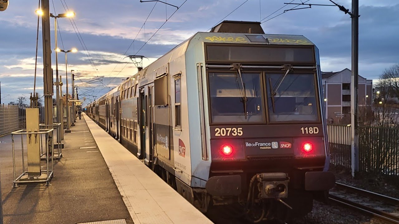 (FHD) Voyage entre Survillers Fosses et Louvres à bord d'une Z20500 idfm 