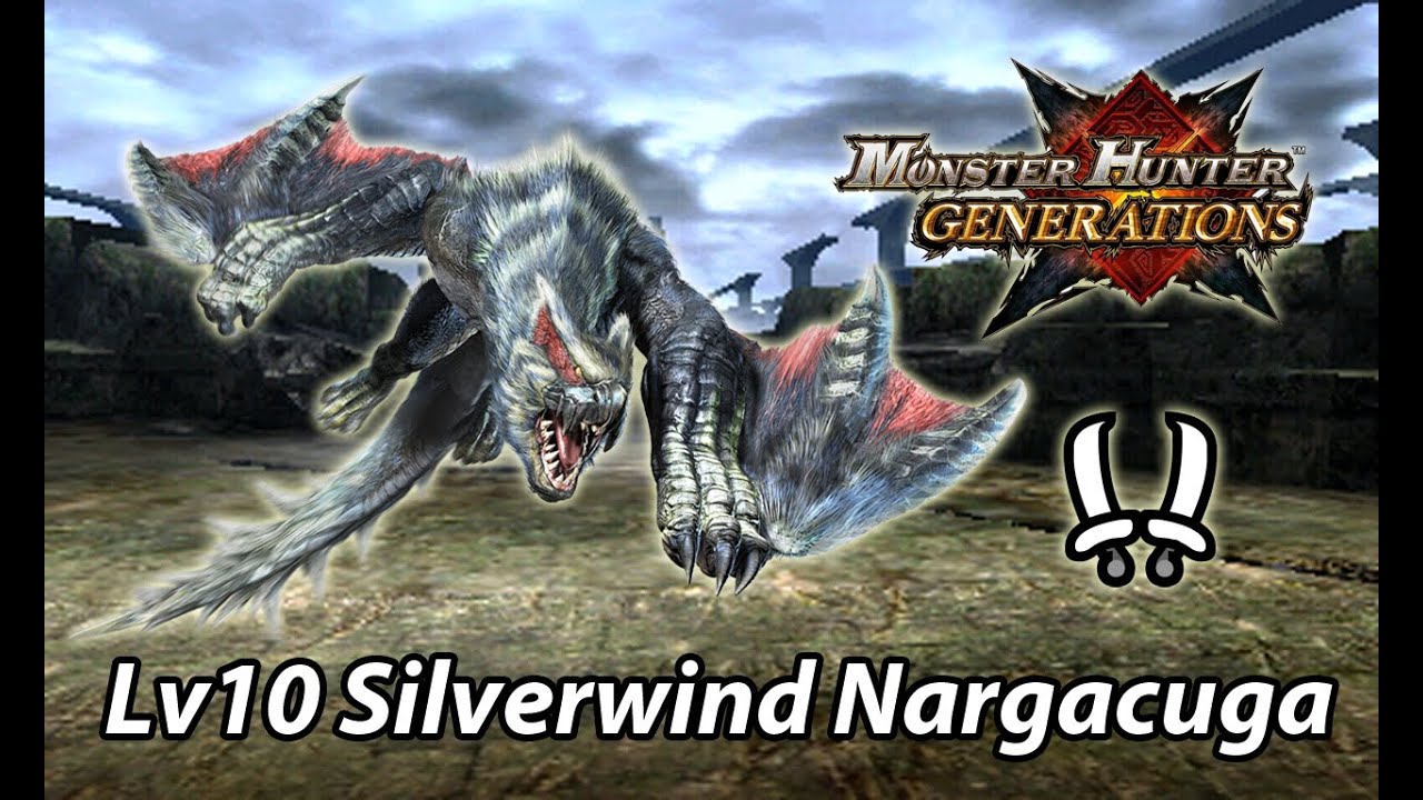MHGen Lv10 Silverwind Nargacuga solo (Adept Dual Blades) - 8'34