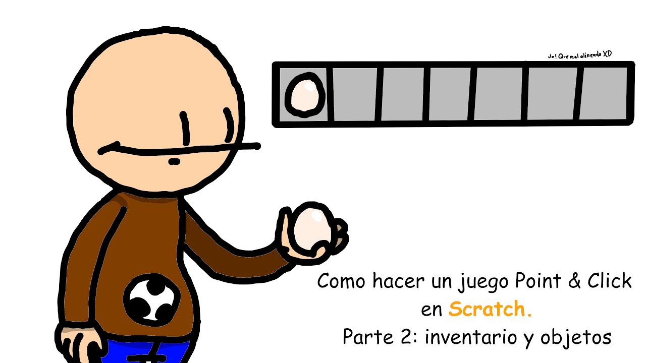 (RESUBIDO) Como hacer un juego Point & Click en Scratch. Parte 2: Inventario y Objetos
