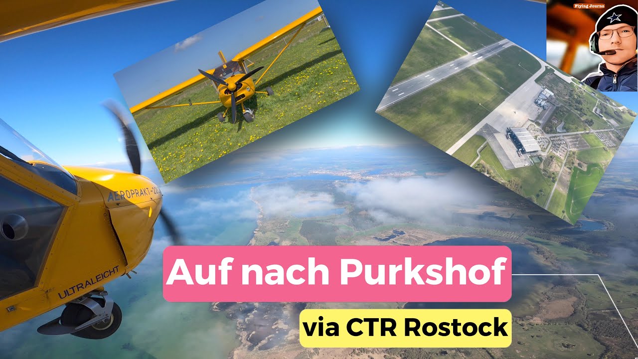 Durch die Kontrollzone Rostock nach Purkshof