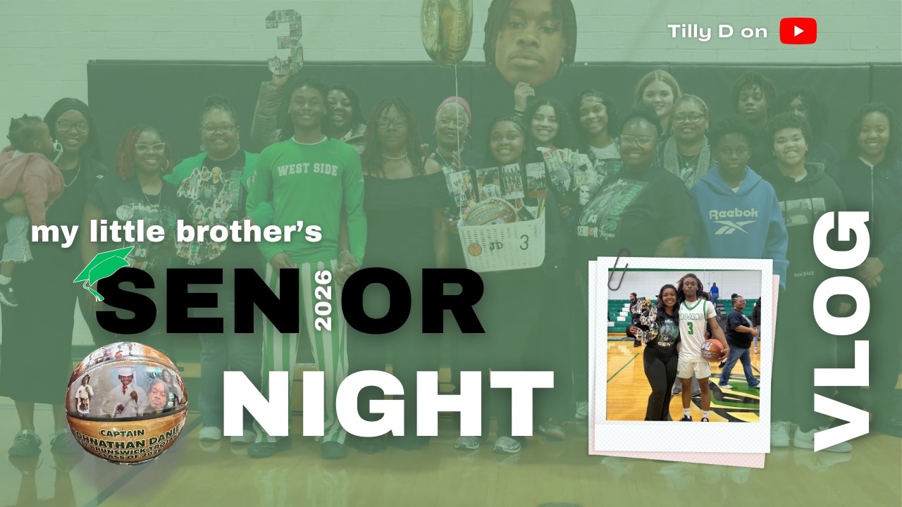 Proud Sister Moment 🥹 | Senior Night Class of 2026 Vlog 🖤🏀