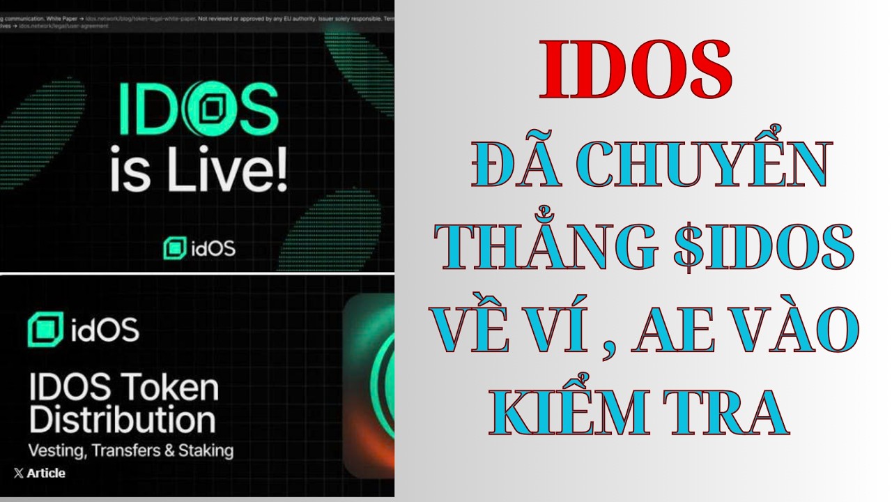 IDOS NETWORK ! MỜI ACE V&Agrave;O CHECK V&Iacute; NHẬN $IDOS NH&Eacute; ! R&Uacute;T L&Ecirc;N S&Agrave;N B&Aacute;N NGAY, GATE, BITGET, KUCOIN