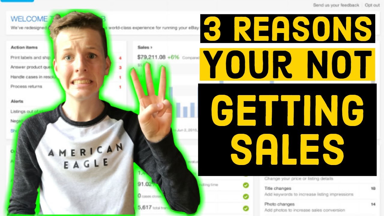 Selling On eBay: 3 Reasons Why Your Items Are NOT Selling