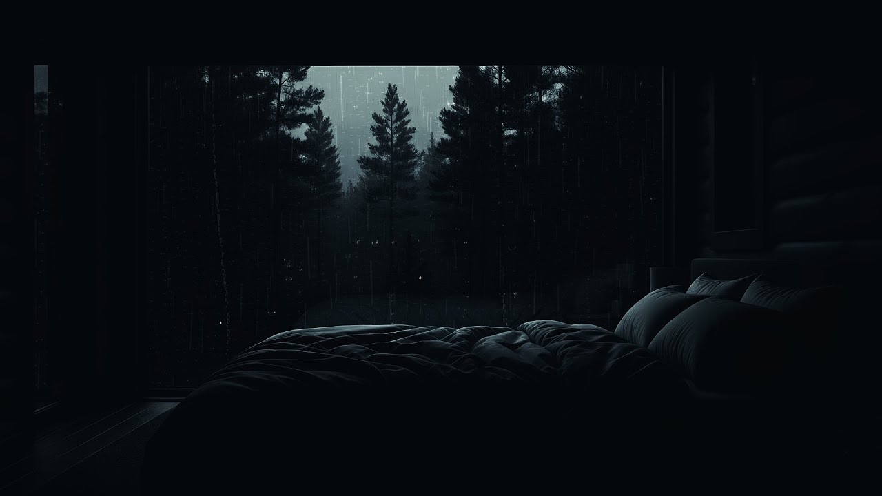 Gentle Rain Sounds for Sleeping ASMR | Peaceful Night Rain