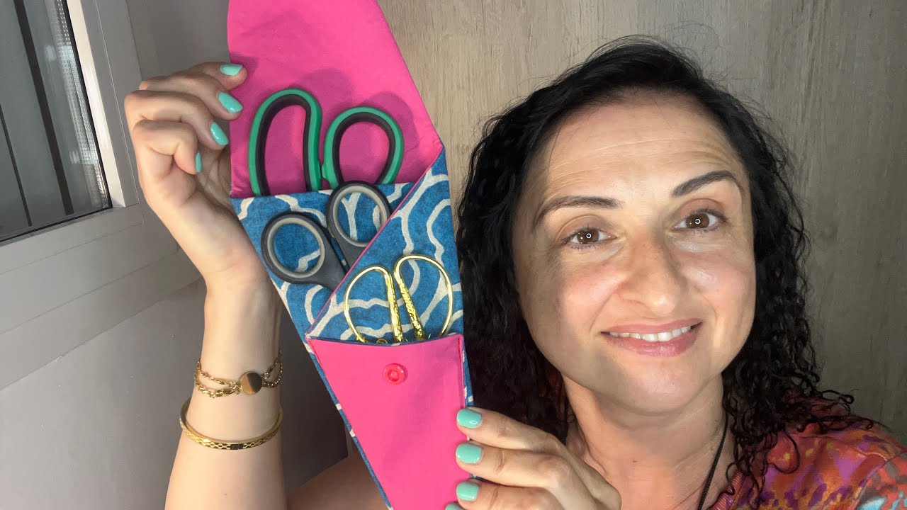 ✅Cose conmigo funda para tres tijeras con solapa #costuracriativa #costurafácil #coseconmigo