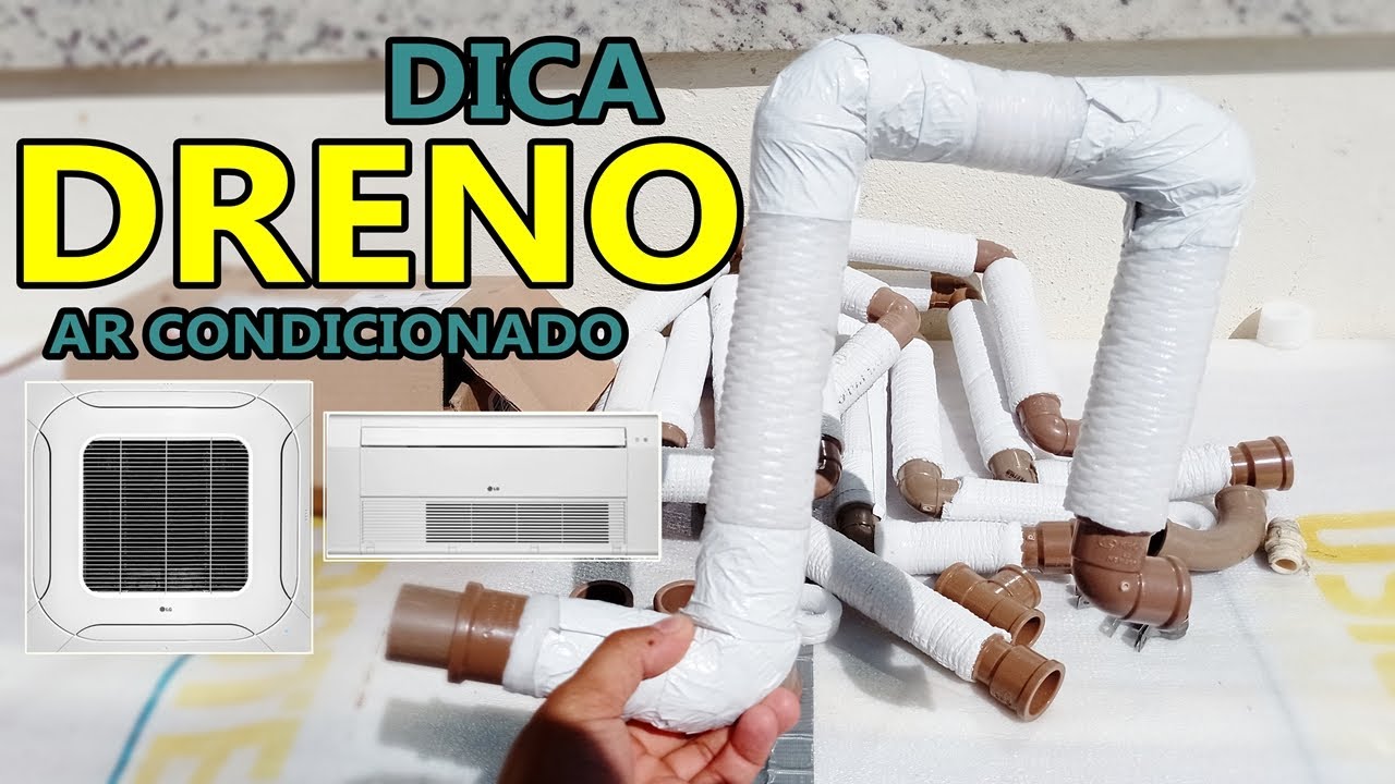 DICA - PREPARANDO DRENO PARA AR CONDICIONADO CASSETE 4 VIAS, 1 VIA OU 2 VIAS.