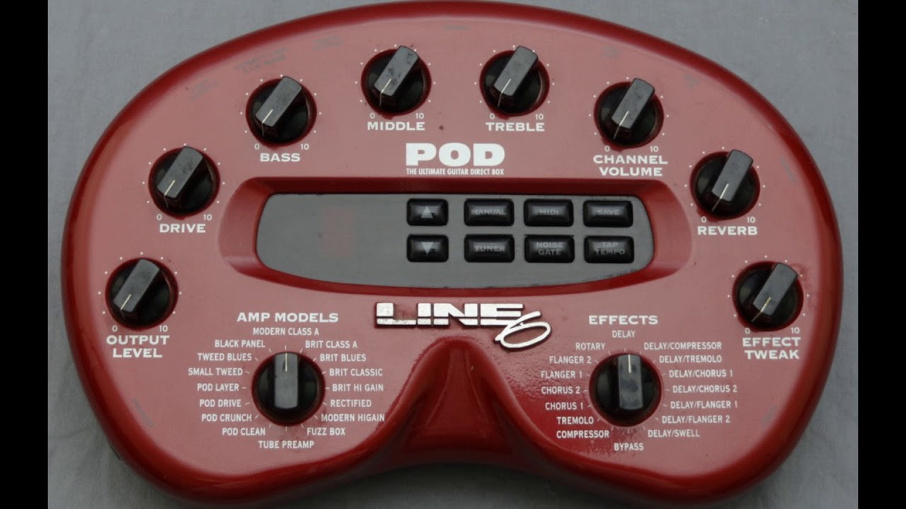 Line 6 Pod, Digitech RP355, Behringer V-amp 3, Marshall JCM800 Comparison