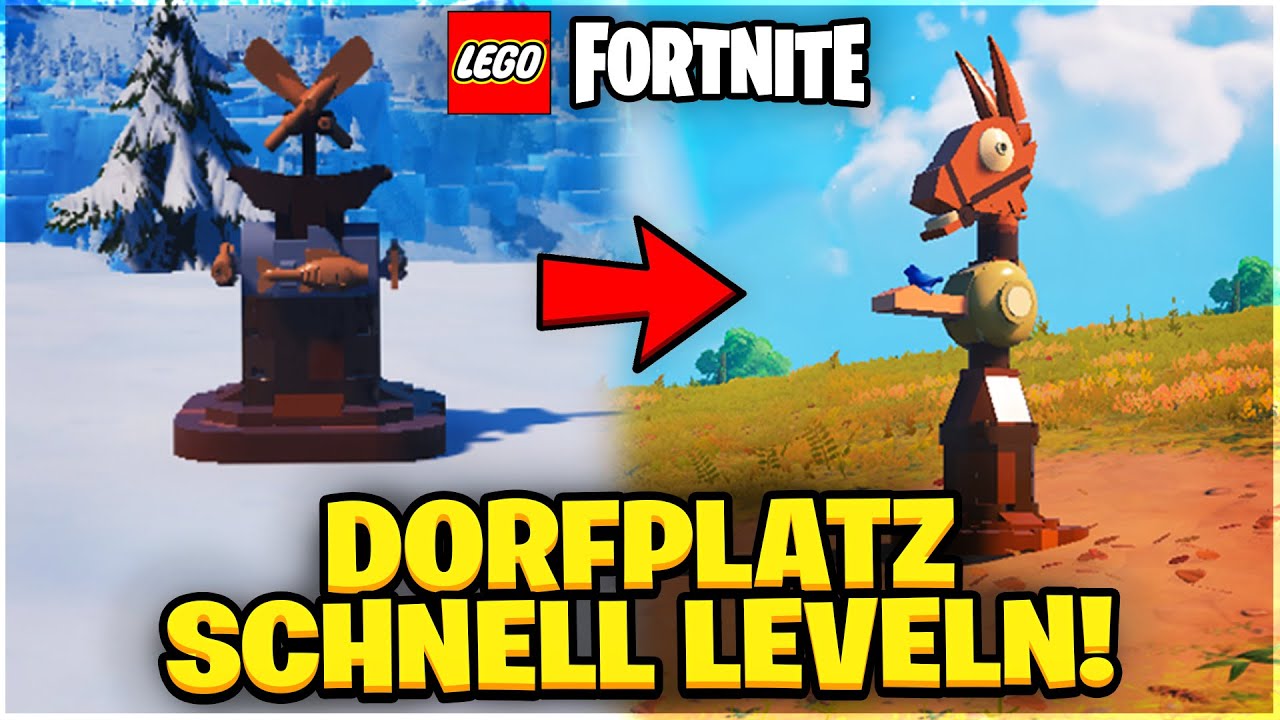 So LEVELST DU deinen *DORFPLATZ* EXTREM SCHNELL auf LEVEL 10 in LEGO FORTNITE! 🫵😎 Tipps und Tricks