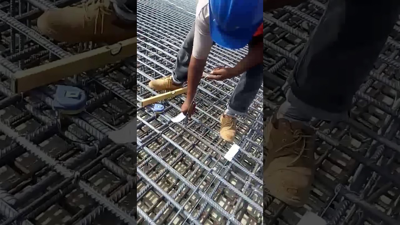 تحطيط الاعمده فوق اللبشه المسلحه