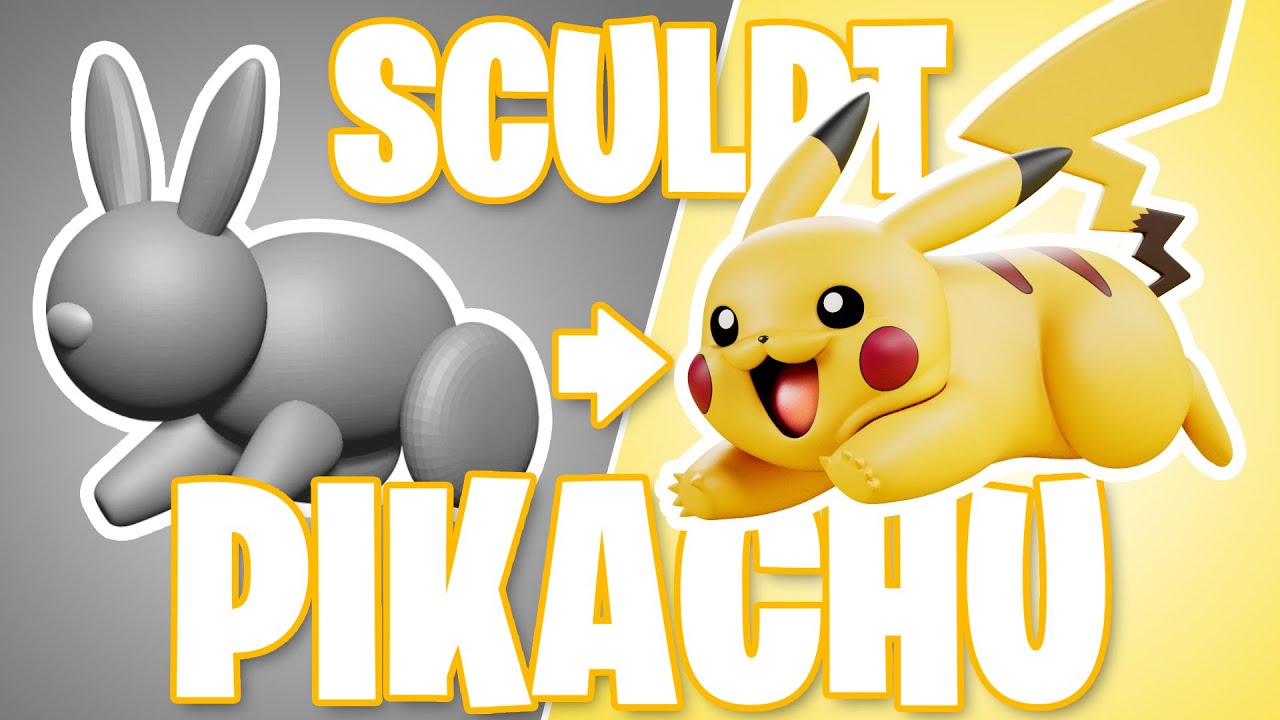Sculpting PIKACHU in 6 minutes