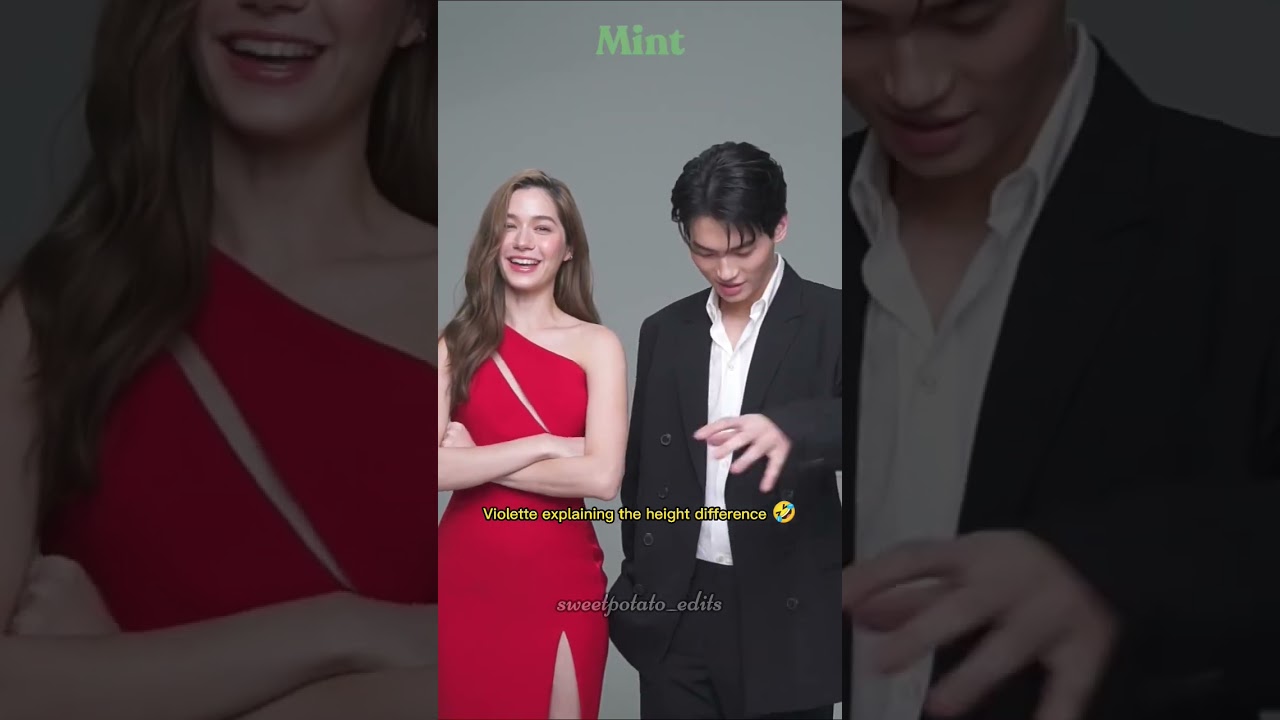 Working with tall actors problem🤣 #winmetawin #VioletteWautier #cute #funny #ytshorts #fashion #win