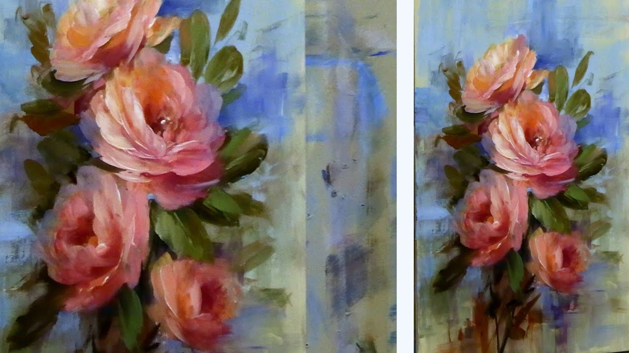 Using Thin and Thick Techniques to Paint Roses