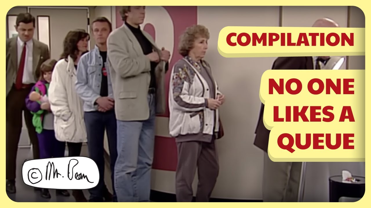 Queuing Madness with Mr Bean... & More | Compilation | Classic Mr Bean