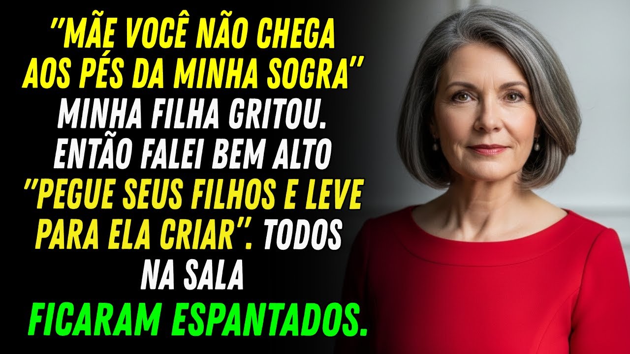 MINHA FILHA PASSOU DOS LIMITES “MÃE VOCÊ NÃO CHEGA AO PÉS DA MINHA SOGRA” ENTÃO RESPONDI A ALTURA…