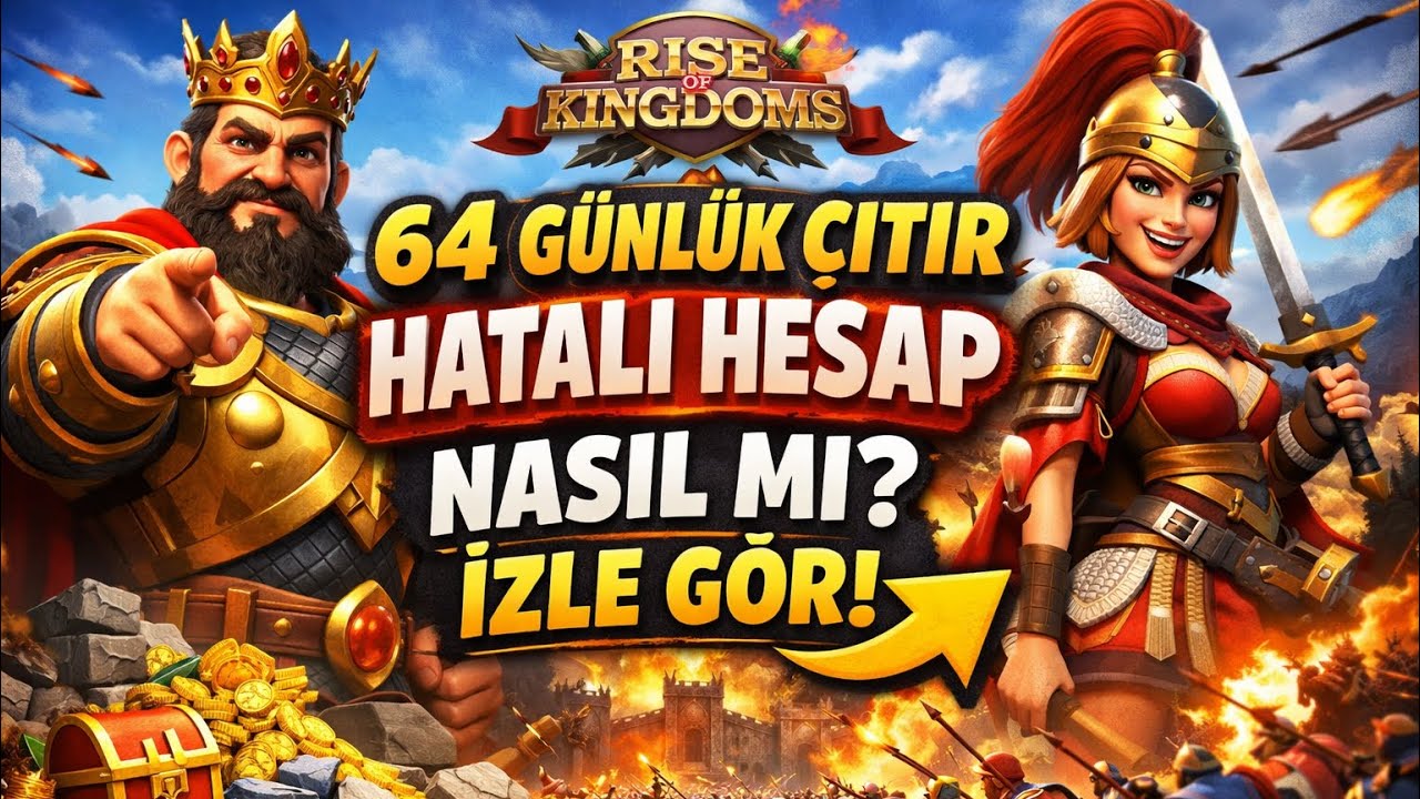 Hazırlık sezonunda 64 günlük hesap inceleme seri bilmem kaç #riseofkingdoms 