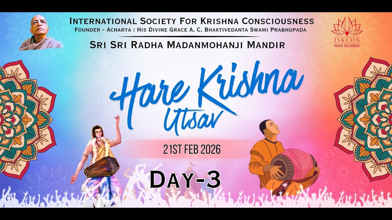 Hare Krishna Utsav 2026 || Day - 3 || ISKCON KHARGHAR ||