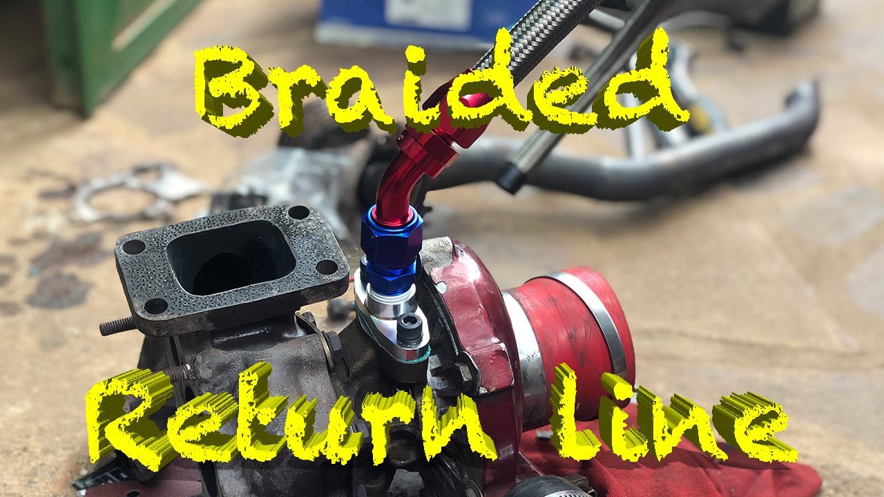 Instaling a  turbo braided returning line on the r33