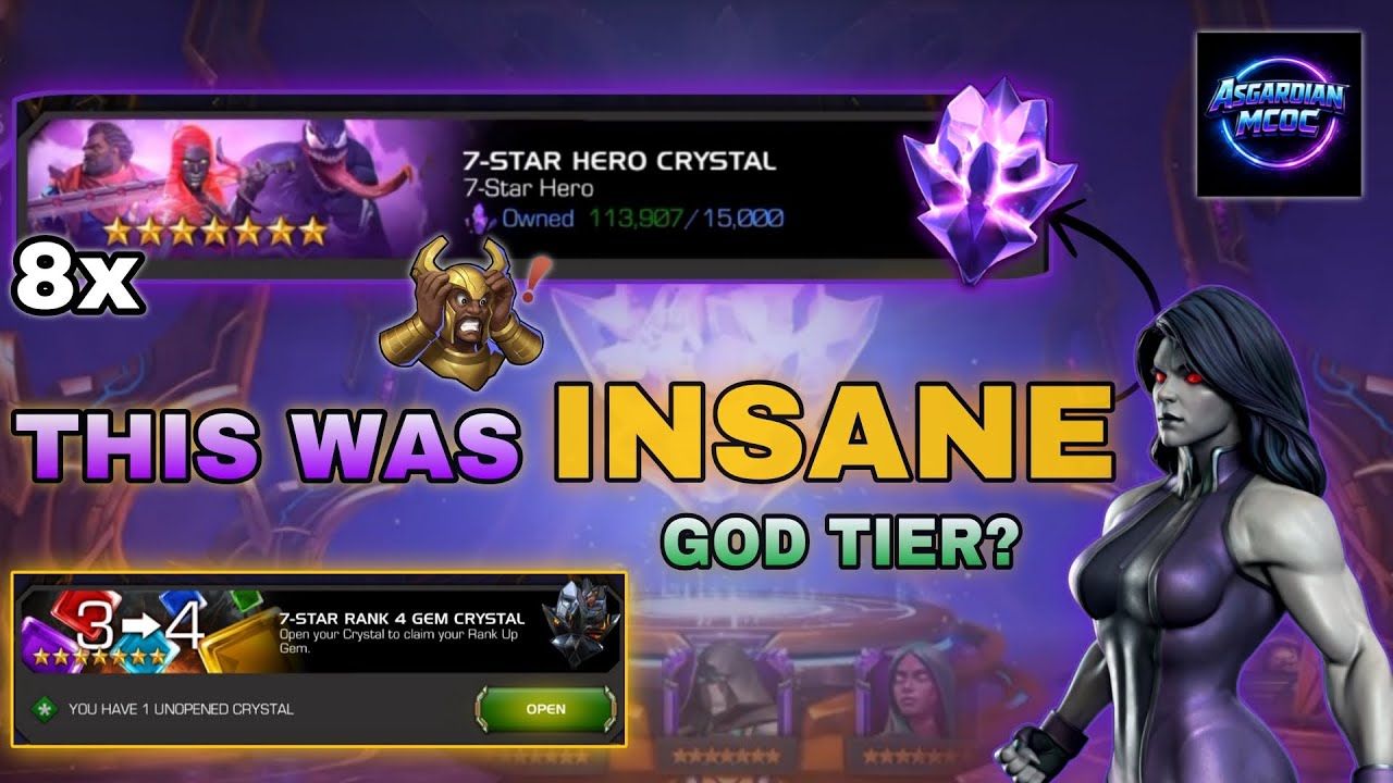 8x 7⭐ Crystals + Coliseum Rewards… THIS WAS INSANE 😱 | MCOC