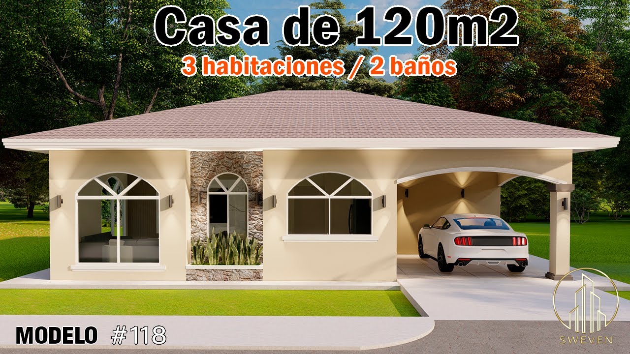 Hermosa Casa de 120m2 con 3 recámaras y 2 baños