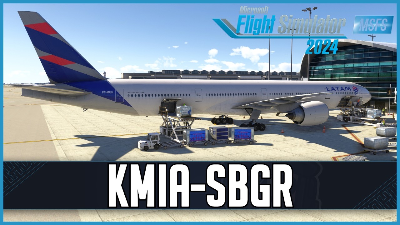 PMDG 777-300ER | Real World Latam OPS | *LONG HAUL* | Miami - São Paulo | VATSIM