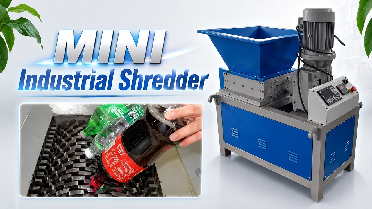 Mini Industrial Shredder Machine (100-150kg/h) | Plastic Crusher