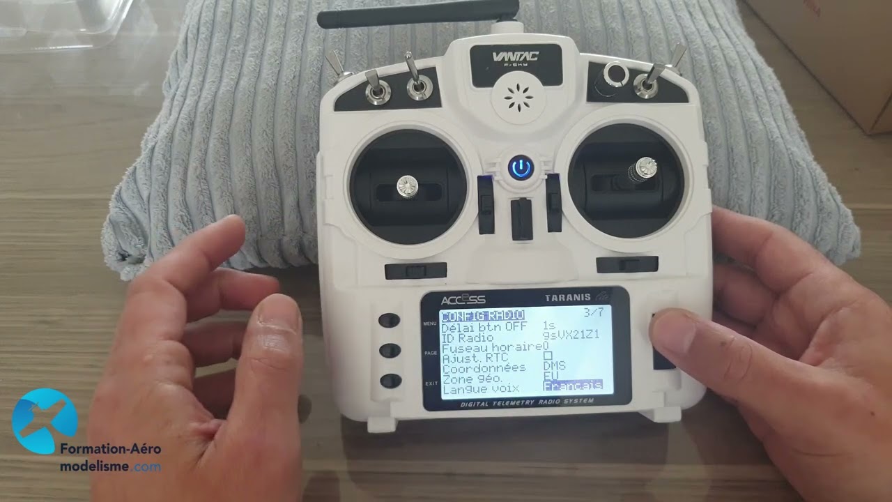 A : Configuration radio. 3/6 Configuration radio X9 Lite Frsky