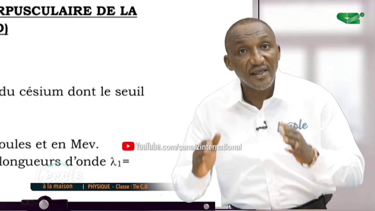 L'ECOLE A LA MAISON - 14H30 - PHYSIQUE ( LA LUMIÈRE ( suite et fin)) -  CLASSE de Tle C D