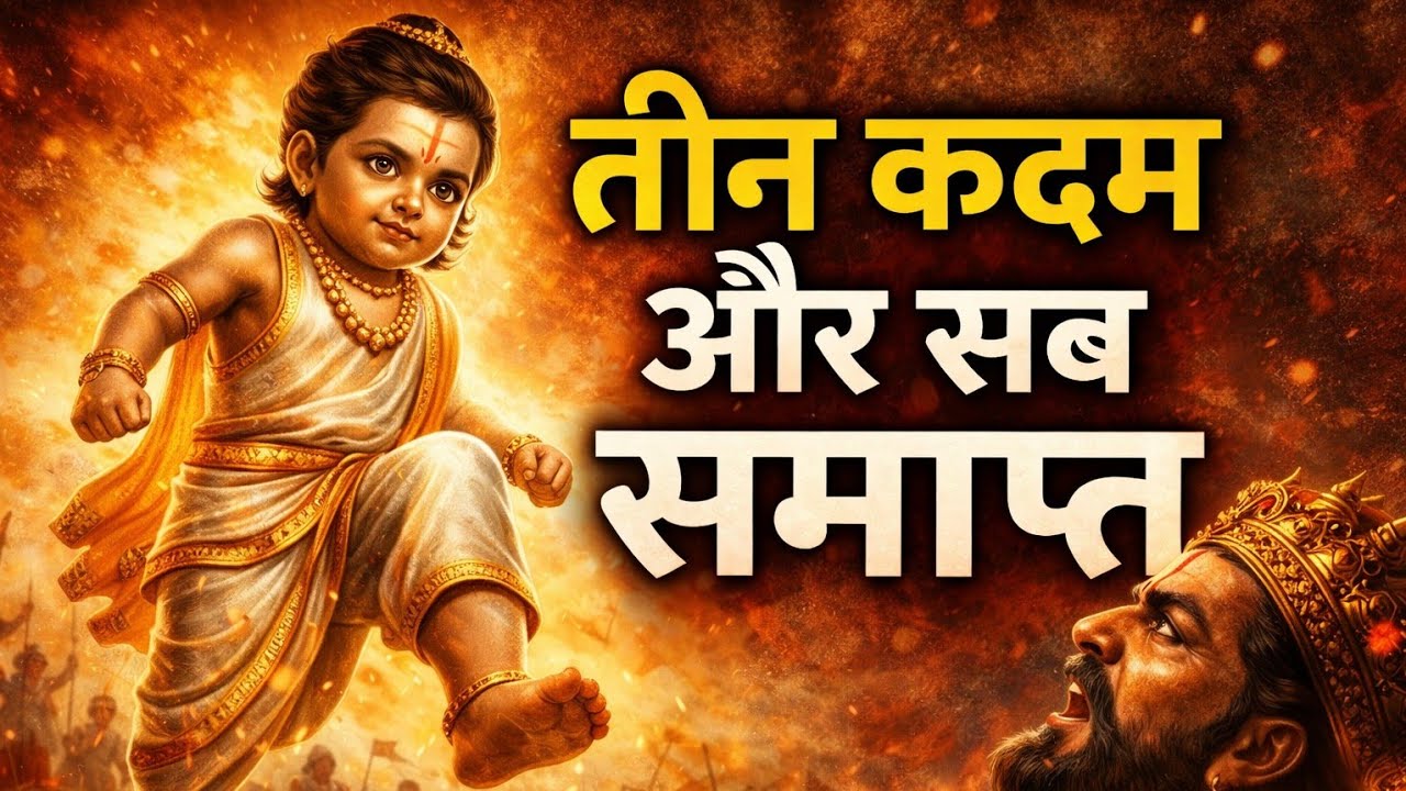 Teen Kadam Aur Samrajya Samapt | Vaman Avatar Ki Sachchai #lifelesson #motivationalstory 