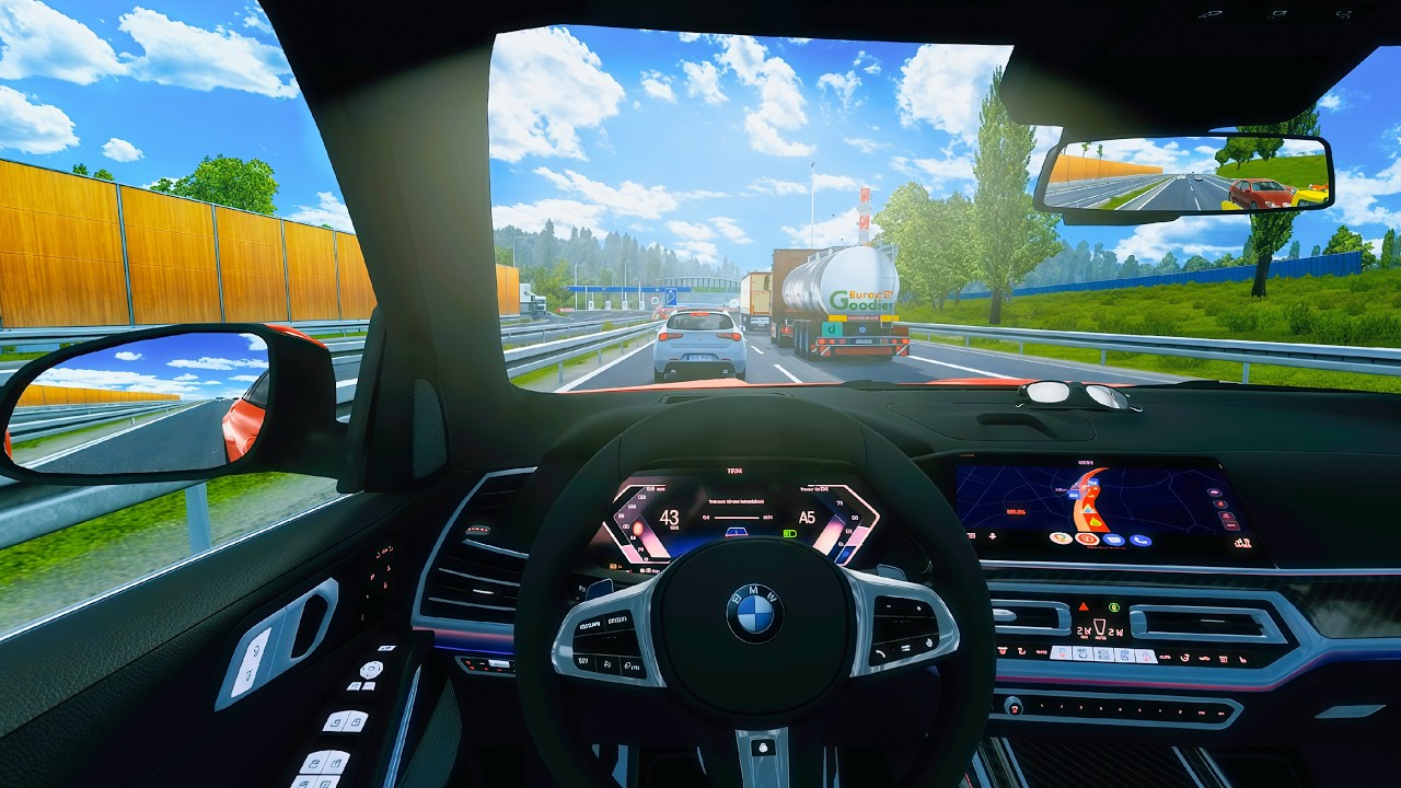 BMW X7 2023 - Euro Truck Simulator 2 [POV Wheel Game Play]