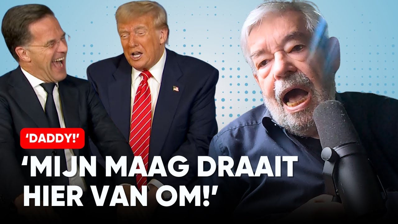 Van Rossem walgt van geslijm Rutte bij 'Daddy' Trump