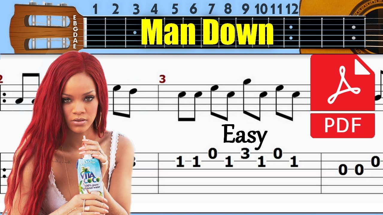 Rihanna - Man down Guitar Tab