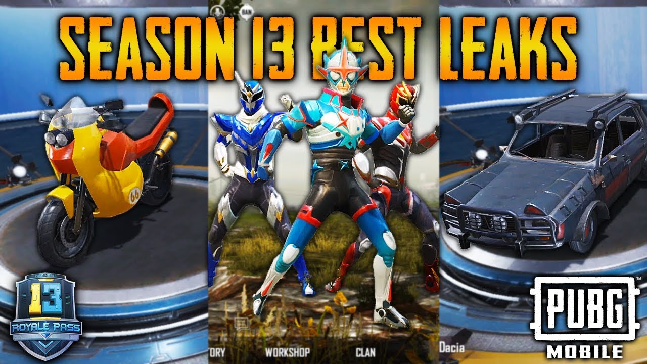 PUBG MOBILE SEASON 13 LEAKS + 100RP OUTFIT - NEW VEHICLE SKINS & GUN SKINS COMING SEASON 13 TRAILER
