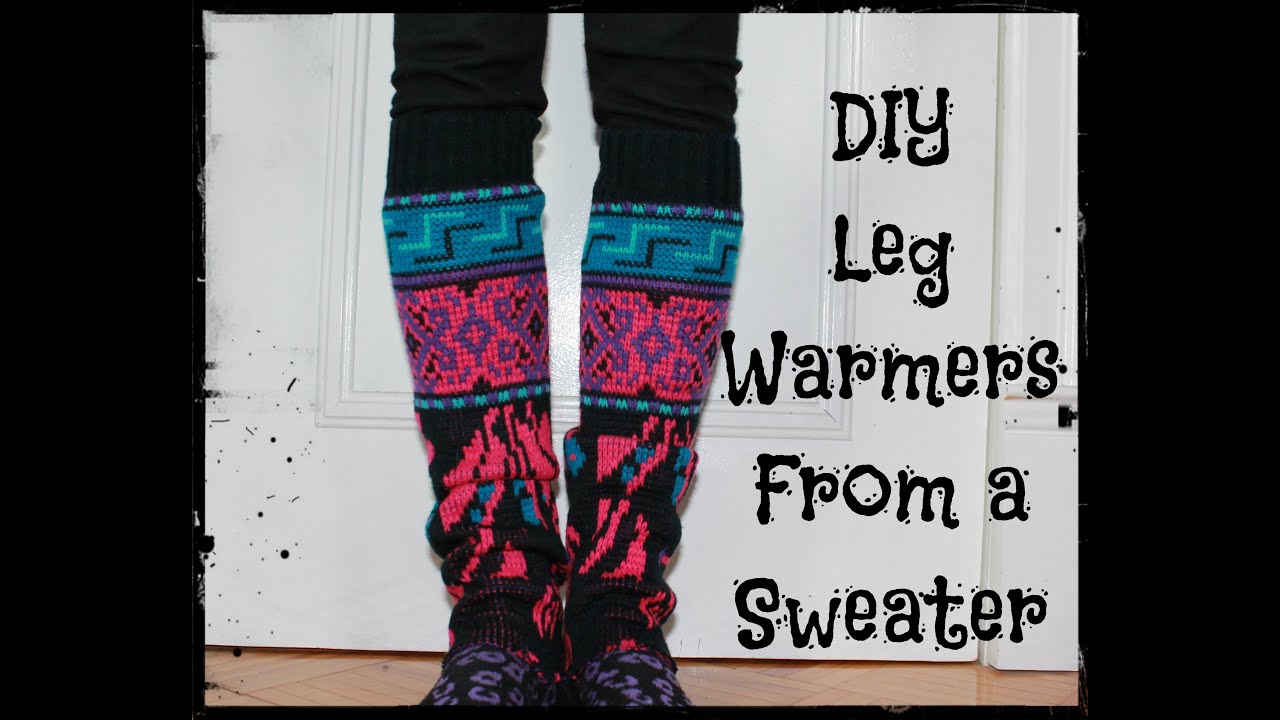 How to Make Leg Warmers From a Sweater: Easy DIY! No Sewing!