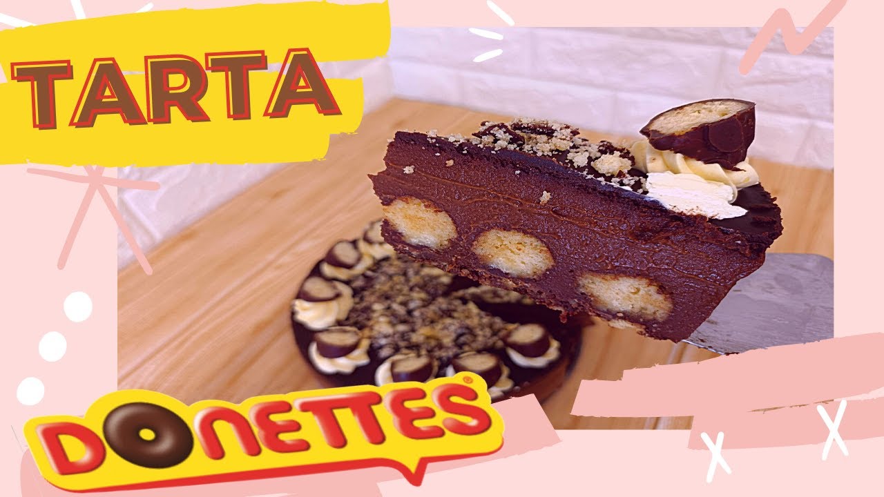 Tarta de DONETTES sin HORNO, no te podr&aacute;s RESISTIR!!