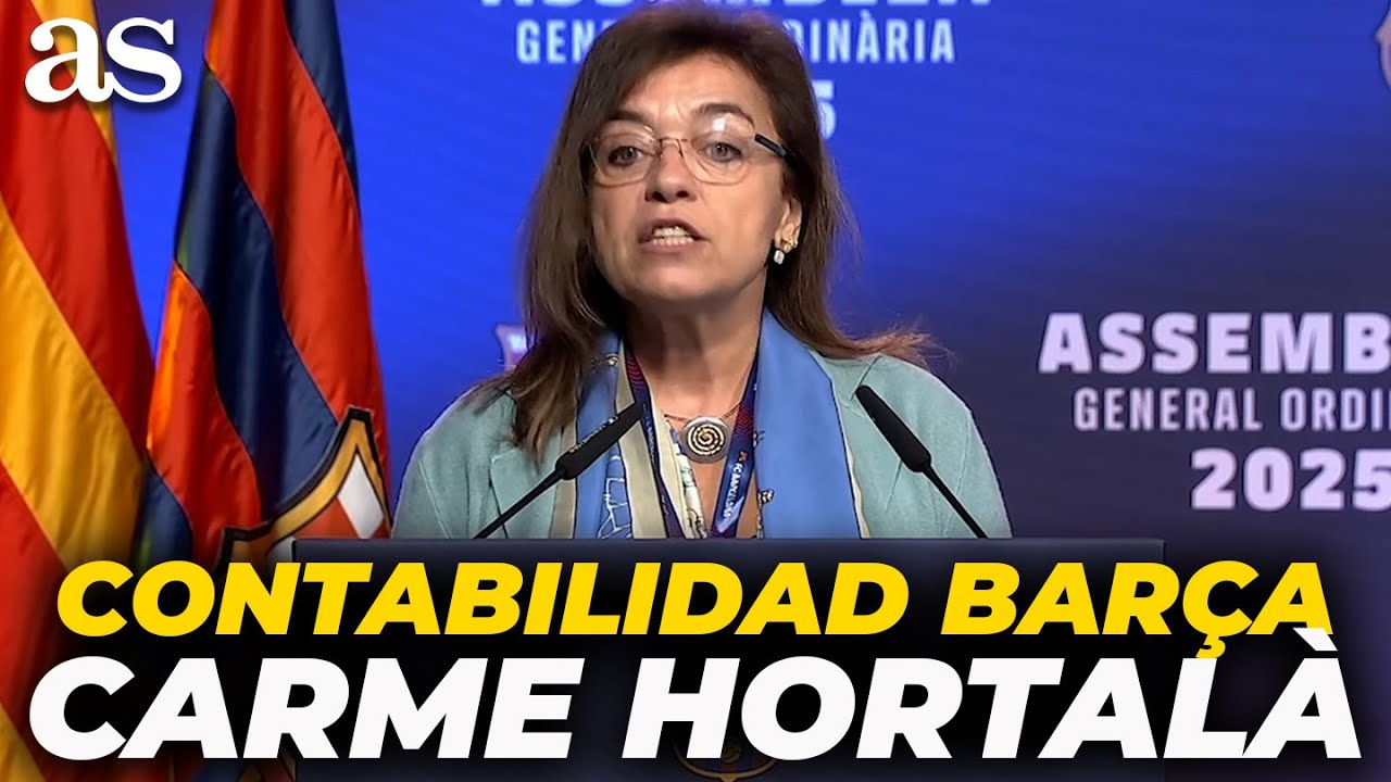 CARME HORTALÀ, CONTABILIDAD del BARÇA en la ASAMBLEA GENERAL del FC BARCELONA